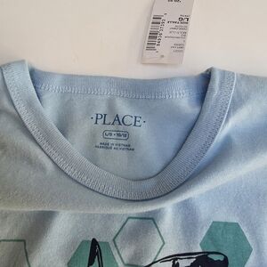 Light Blue NWT Shark Graphic  Short Sleeve Tee Size 10/12